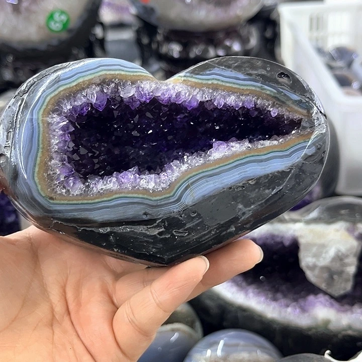 石材高端乌拉圭钱袋子摆件