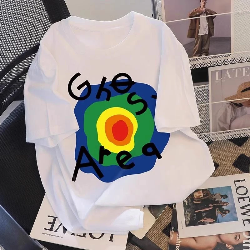 100%纯棉300克重磅美式高街短袖夏潮牌新款设计小众复古上衣松弛