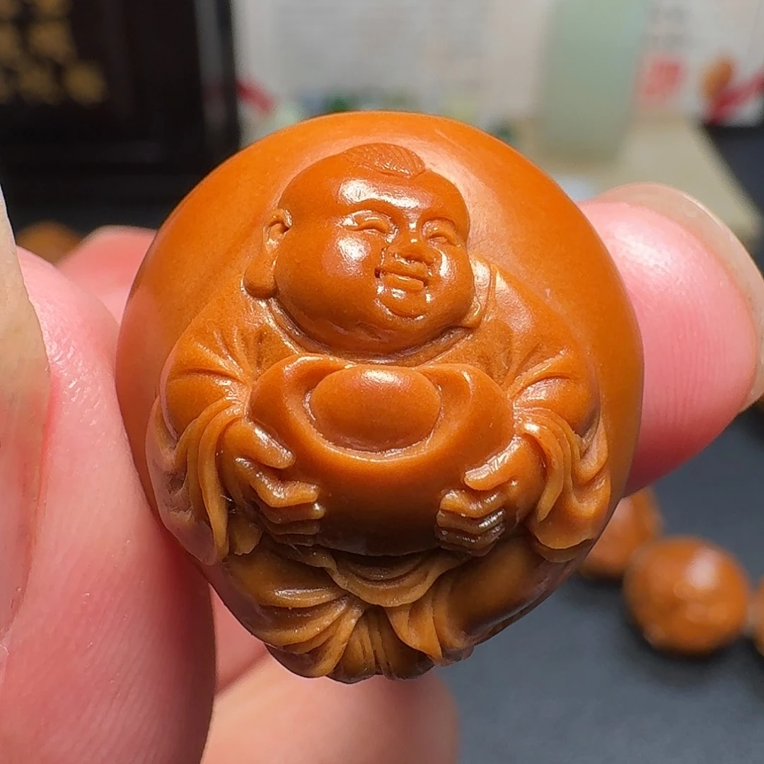 橄榄核手串/手链王晓明核雕艺术弥勒佛