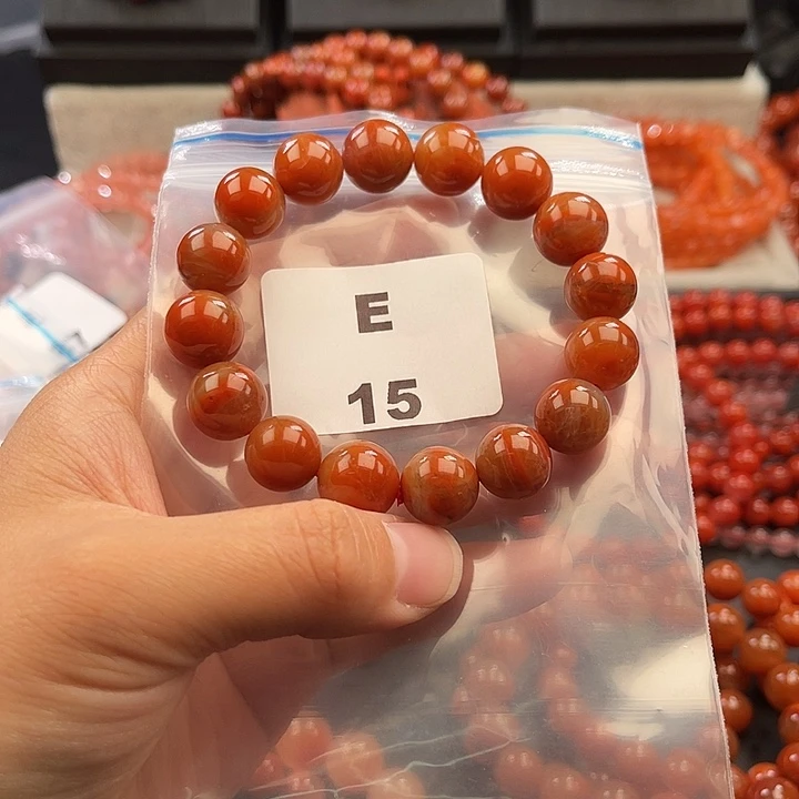 南红玛瑙未镶嵌多样性发货默认微瑕称重12mm