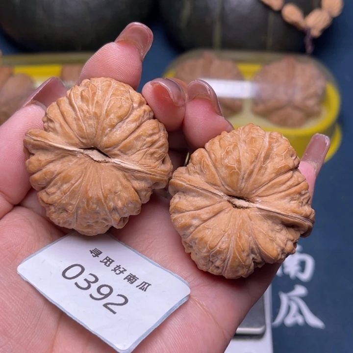 拜***²把件文玩核桃南瓜墩43-0392