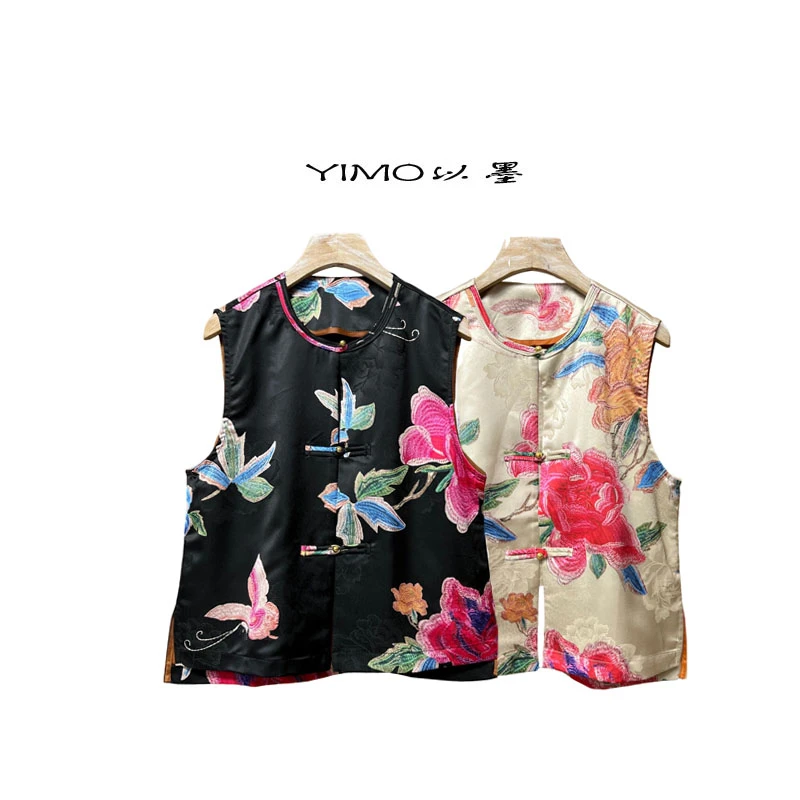 国风马甲女款爆款2025新款国风新中式女装夏天外穿马甲新款马夹