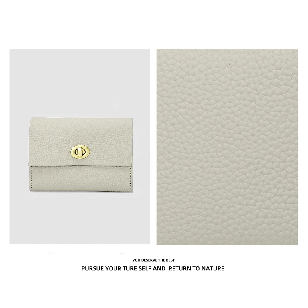 【晚晚真皮高定】新款大象灰独立设计师款高级感通勤风卡包【送礼盒】