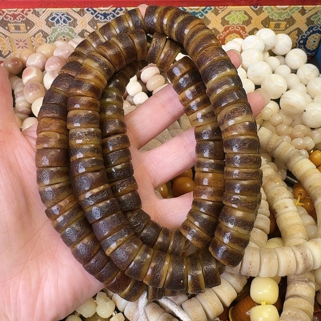 白***冰手串/手链牛骨嘎嘎14尺寸长串