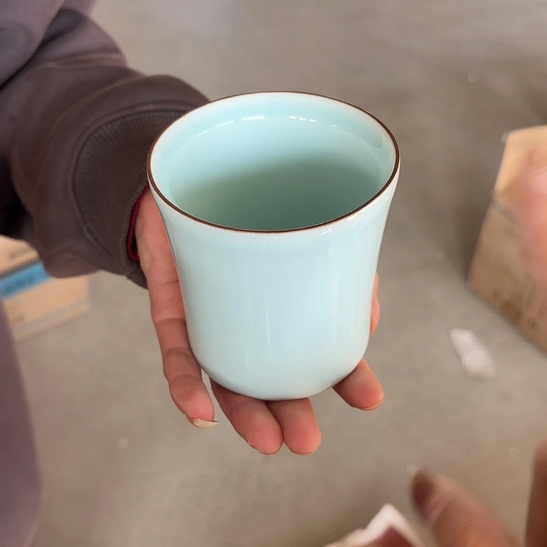 龙泉云间青瓷小米茶器