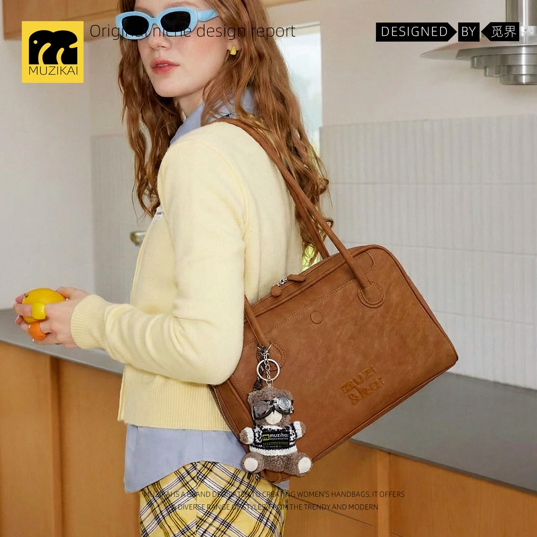 轻奢质感单肩包包女式2025新款秋冬简约复古上班通勤公文包