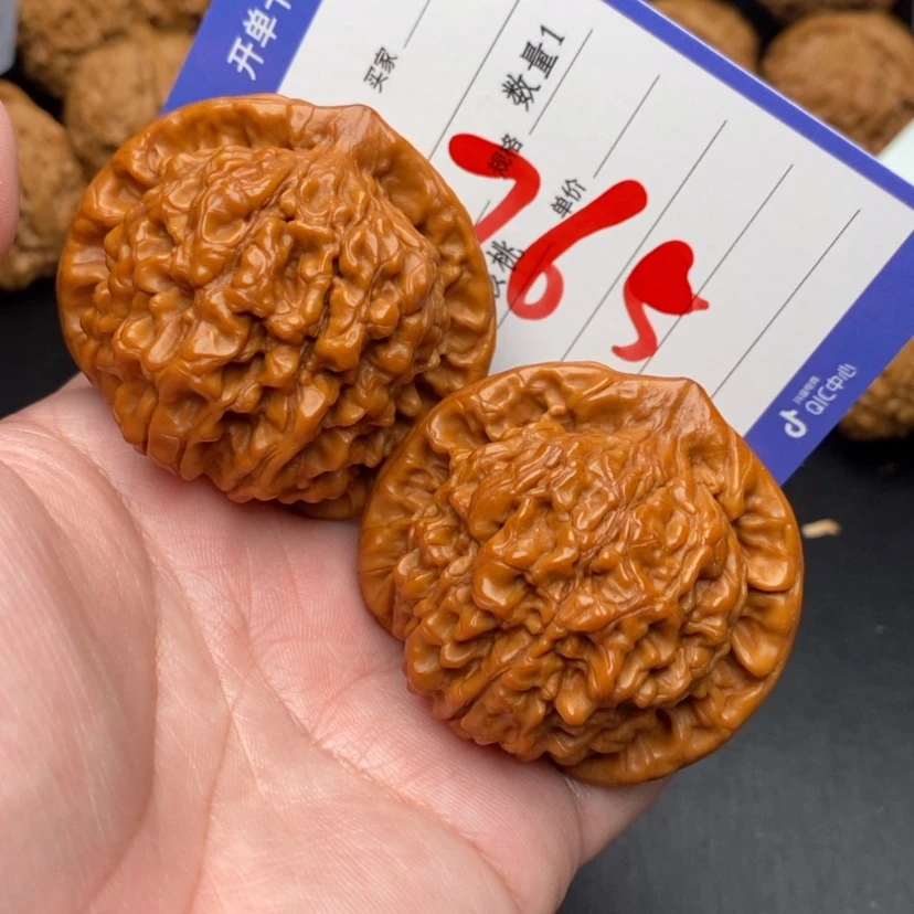 【闪购商品】文玩核桃把件大官帽