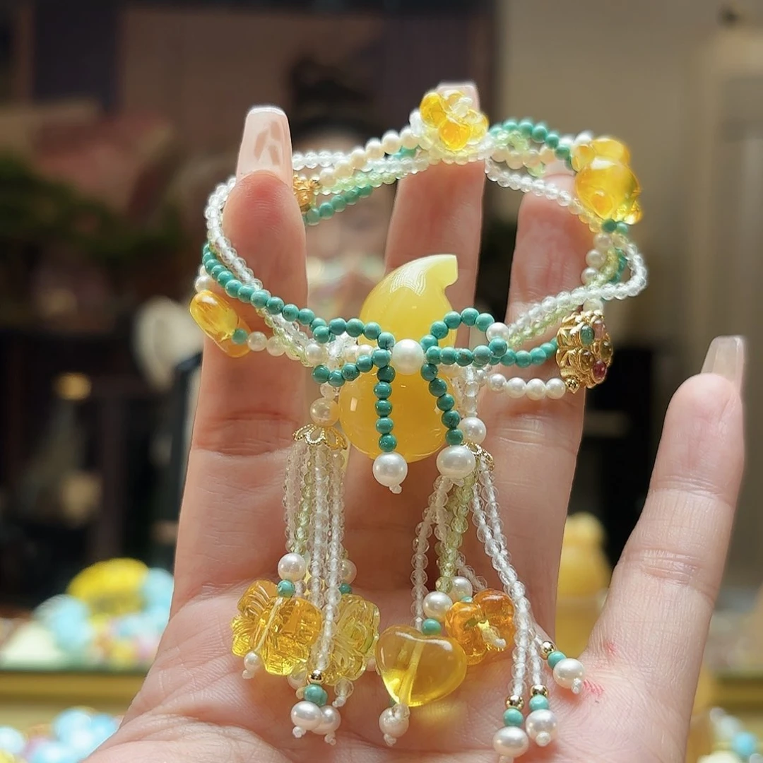 未镶嵌琥珀手链琥珀