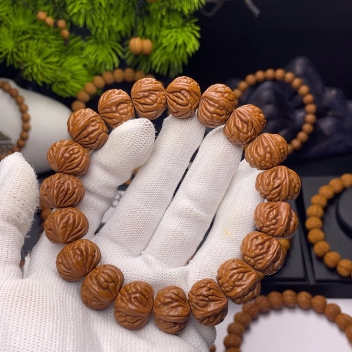 晋***林吊坠桃核龙脊一道筋17