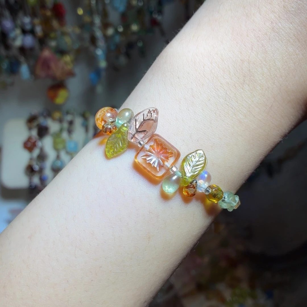 DIY玻璃西柚色烟花牌