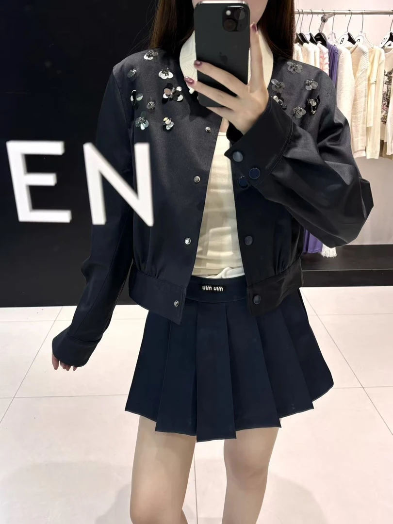 ELEVEN|重工miu风钉珠外套
