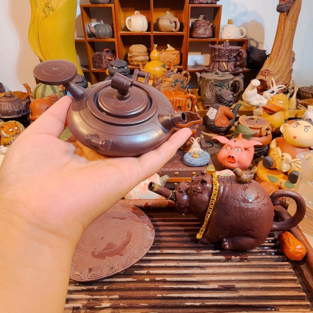 茶壶紫砂冬纯手工制作了这个