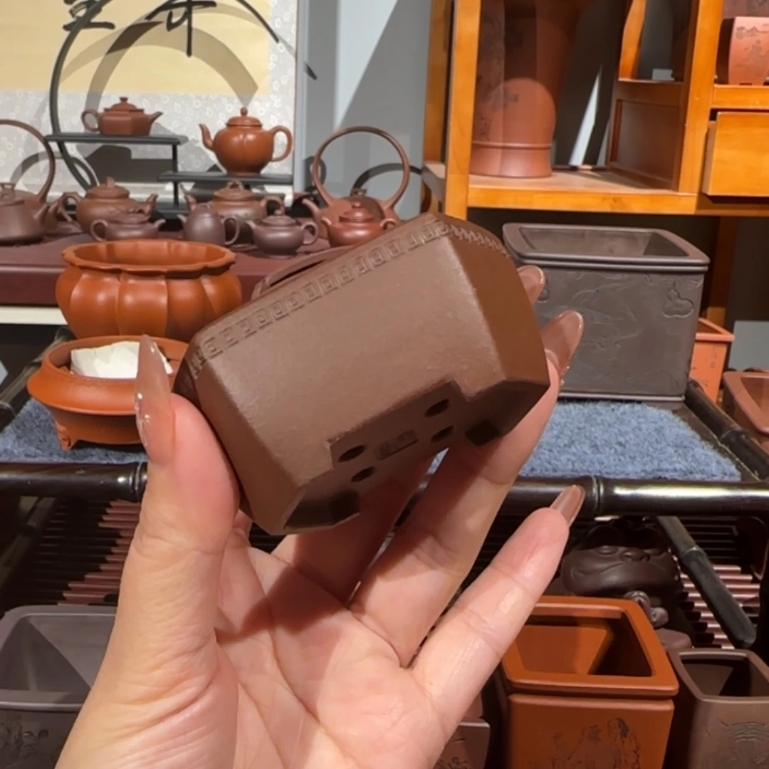 紫砂花盆全手工制作