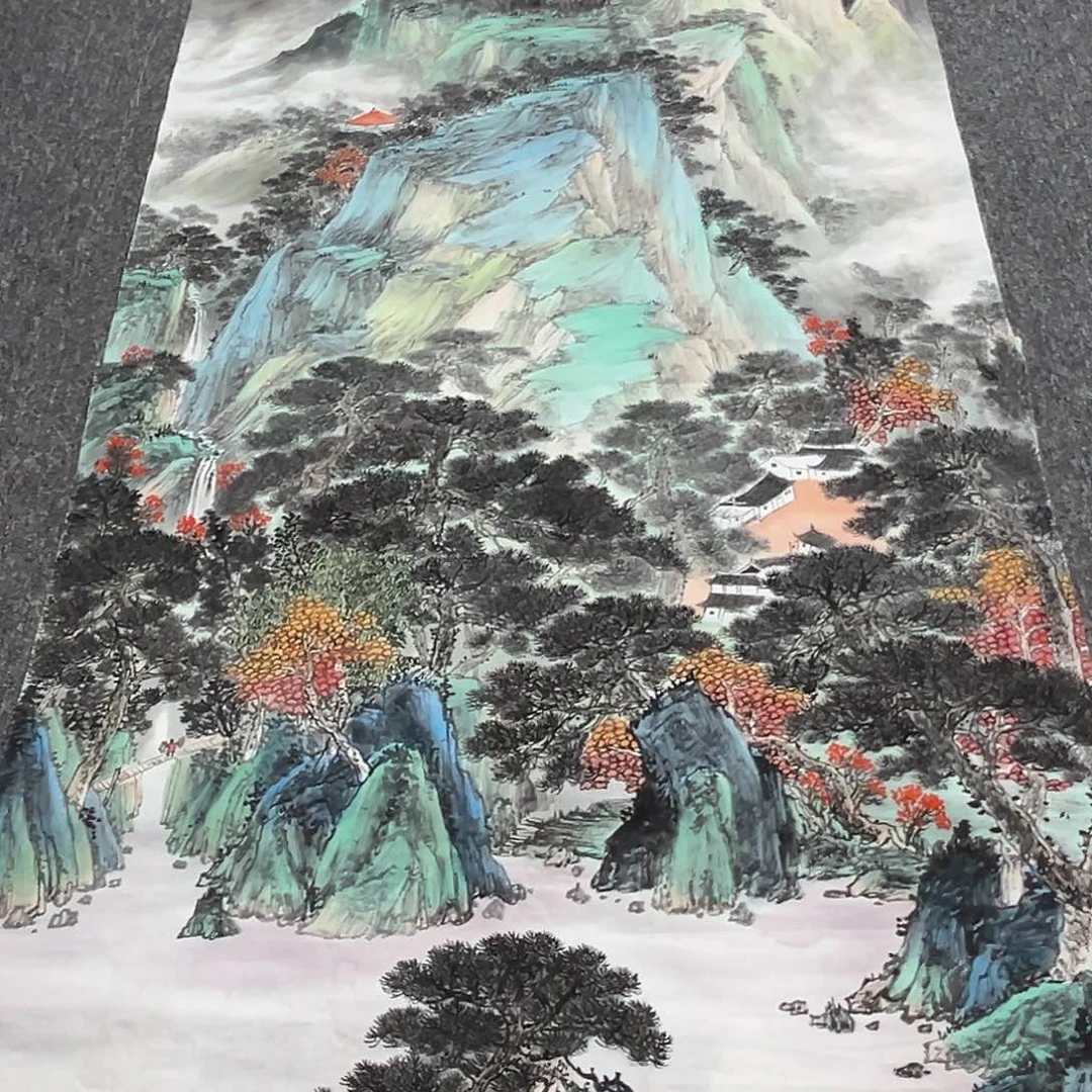 左***看国画国画纯手绘作品