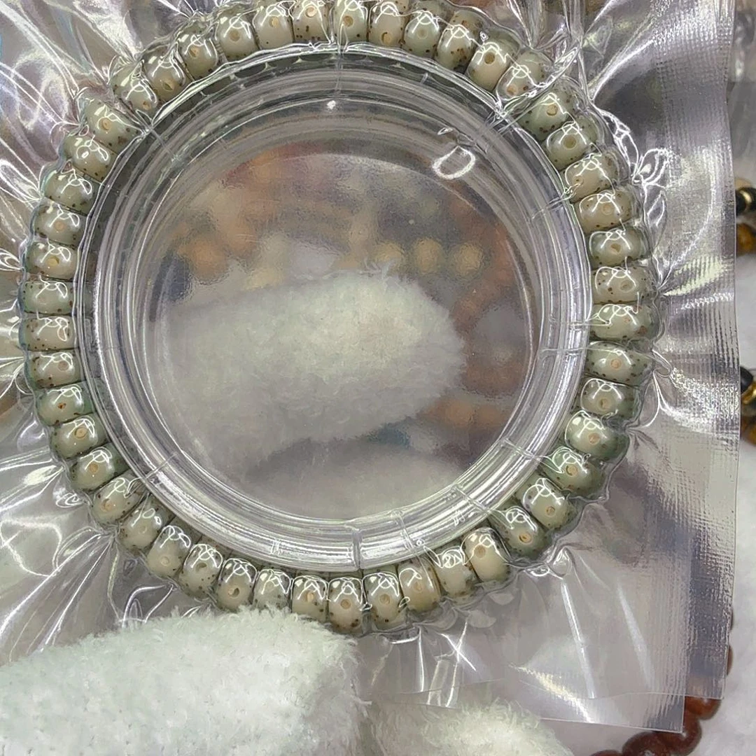 手串星月菩提48高端绿星月菩提单圈9×4片