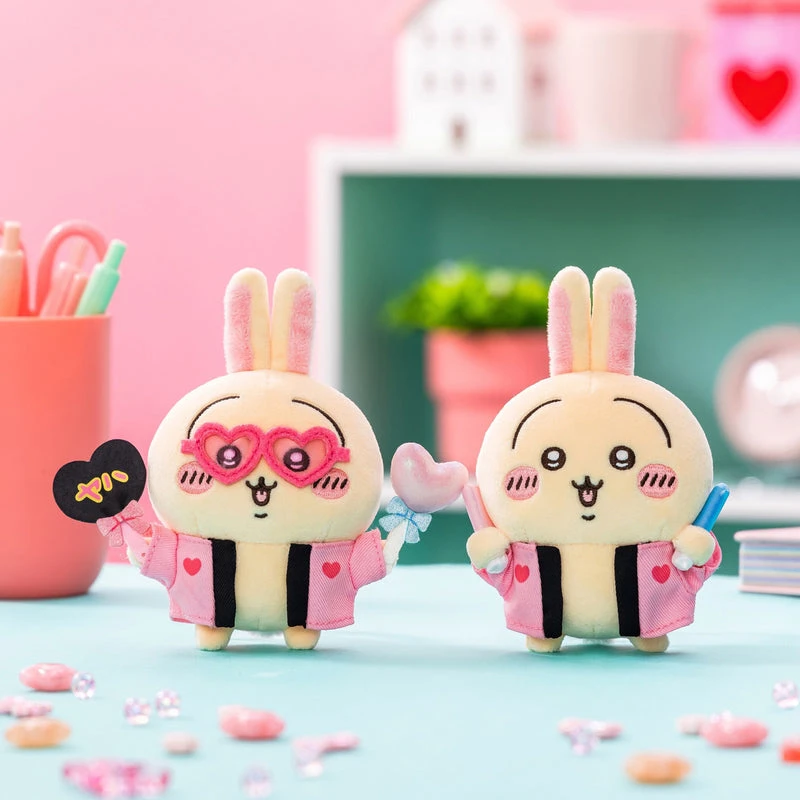 chiikawa吉伊卡哇毛绒挂件团扇乌萨奇挂件应援乌萨奇挂件