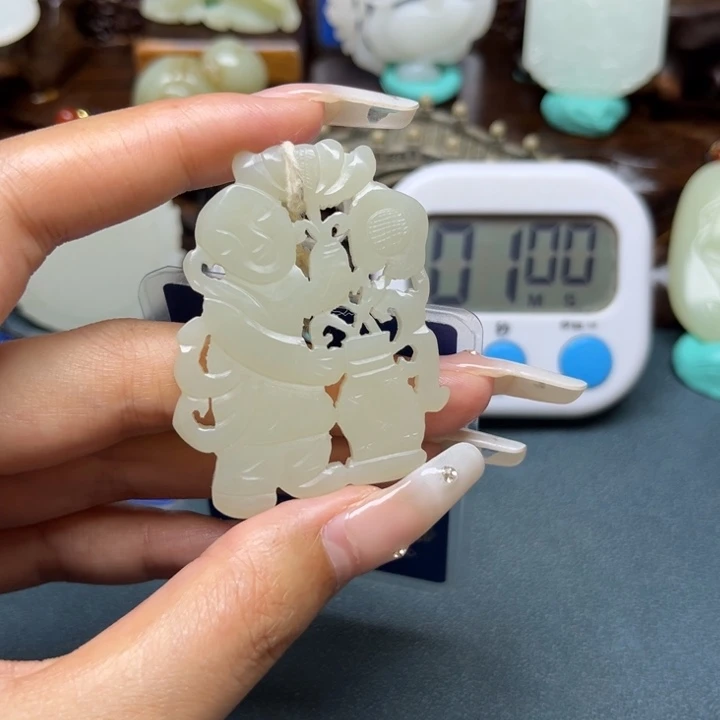 和田玉未镶嵌颈饰扬****8