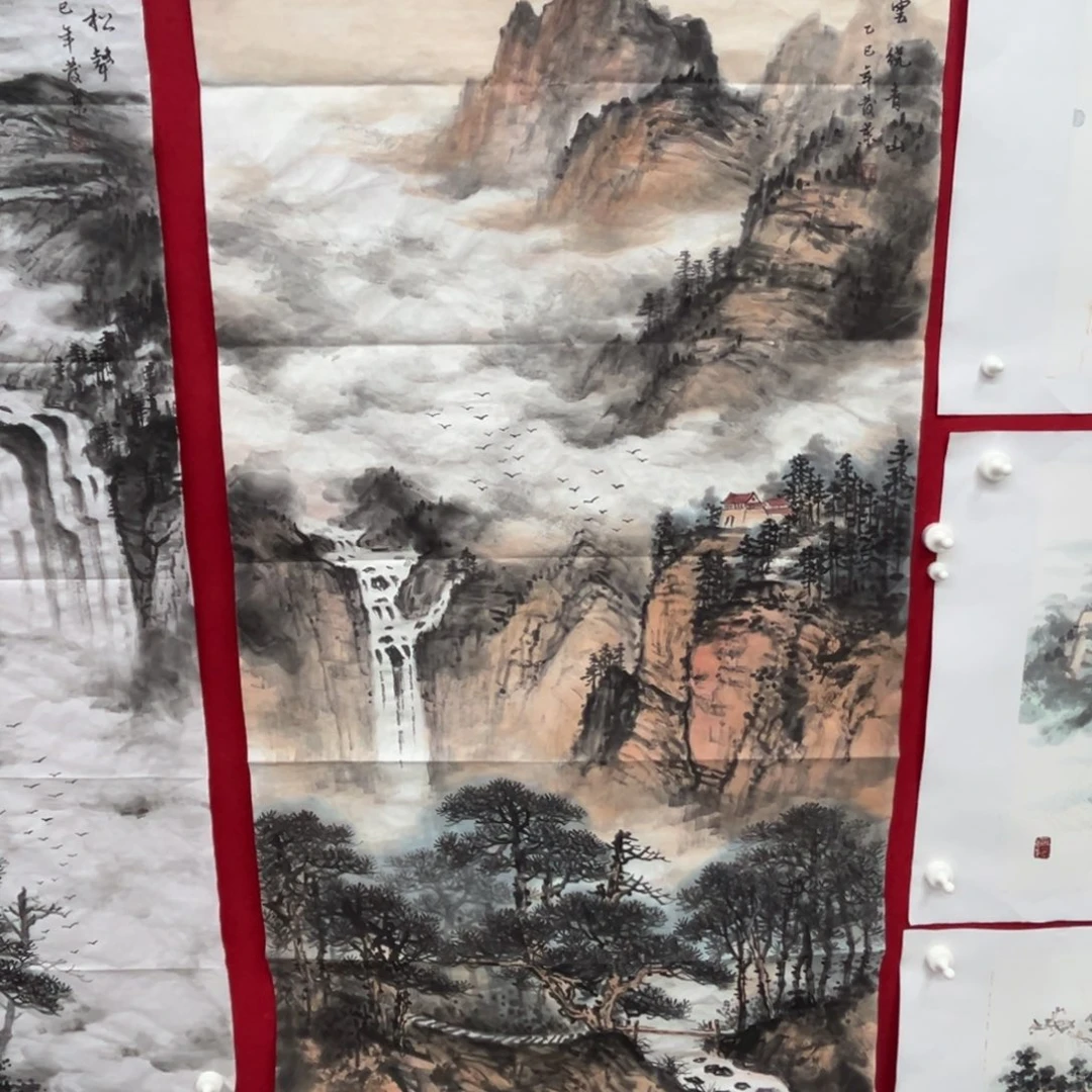 泉***夫国画绘画作品多次参加全国美展
