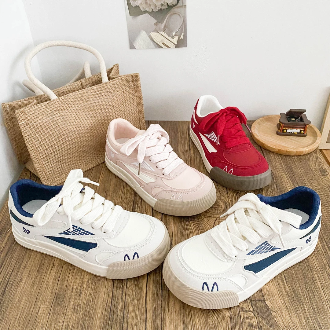 希玥港风复古厚底小白鞋新款爆款百搭小众透气轻便休闲德训女板鞋