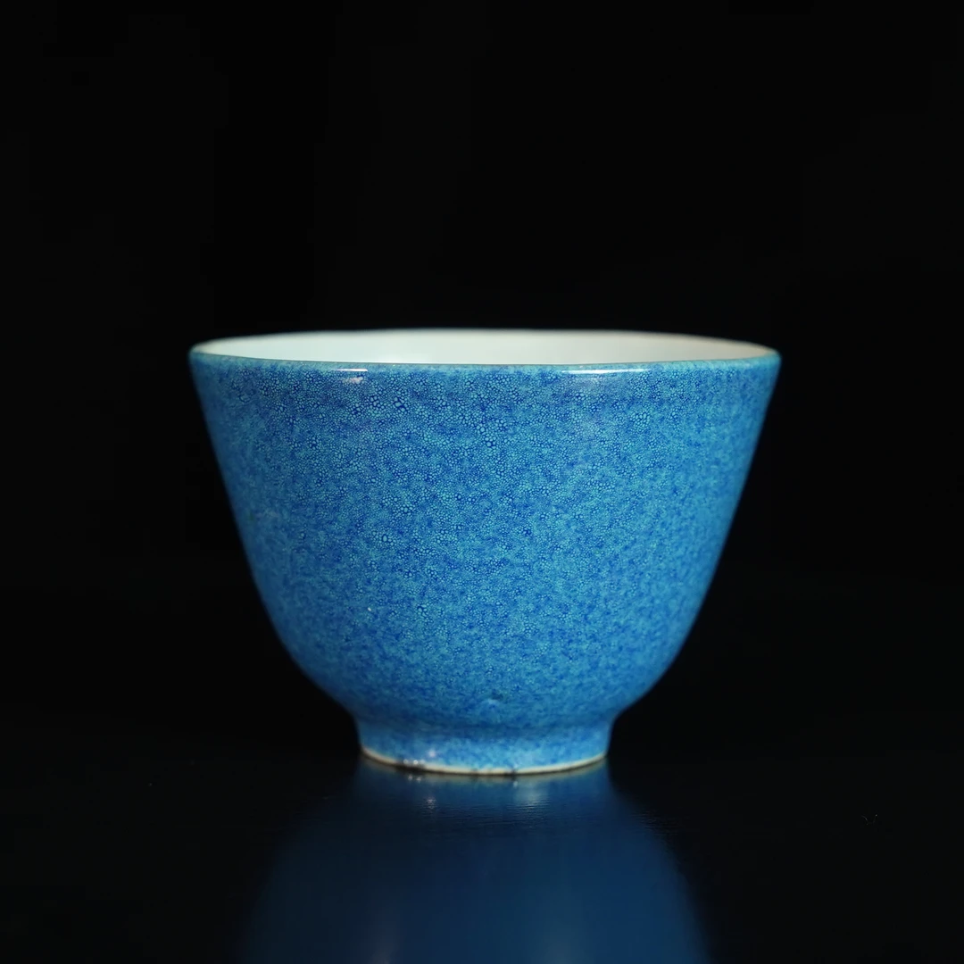 LDXZ250215002【十竹斋】清炉钧釉铃铛杯