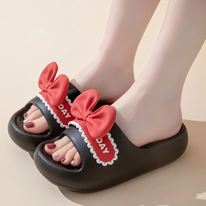 厚底踩屎感拖鞋女夏季室内韩版可爱居家凉拖鞋浴室防滑增高外出穿