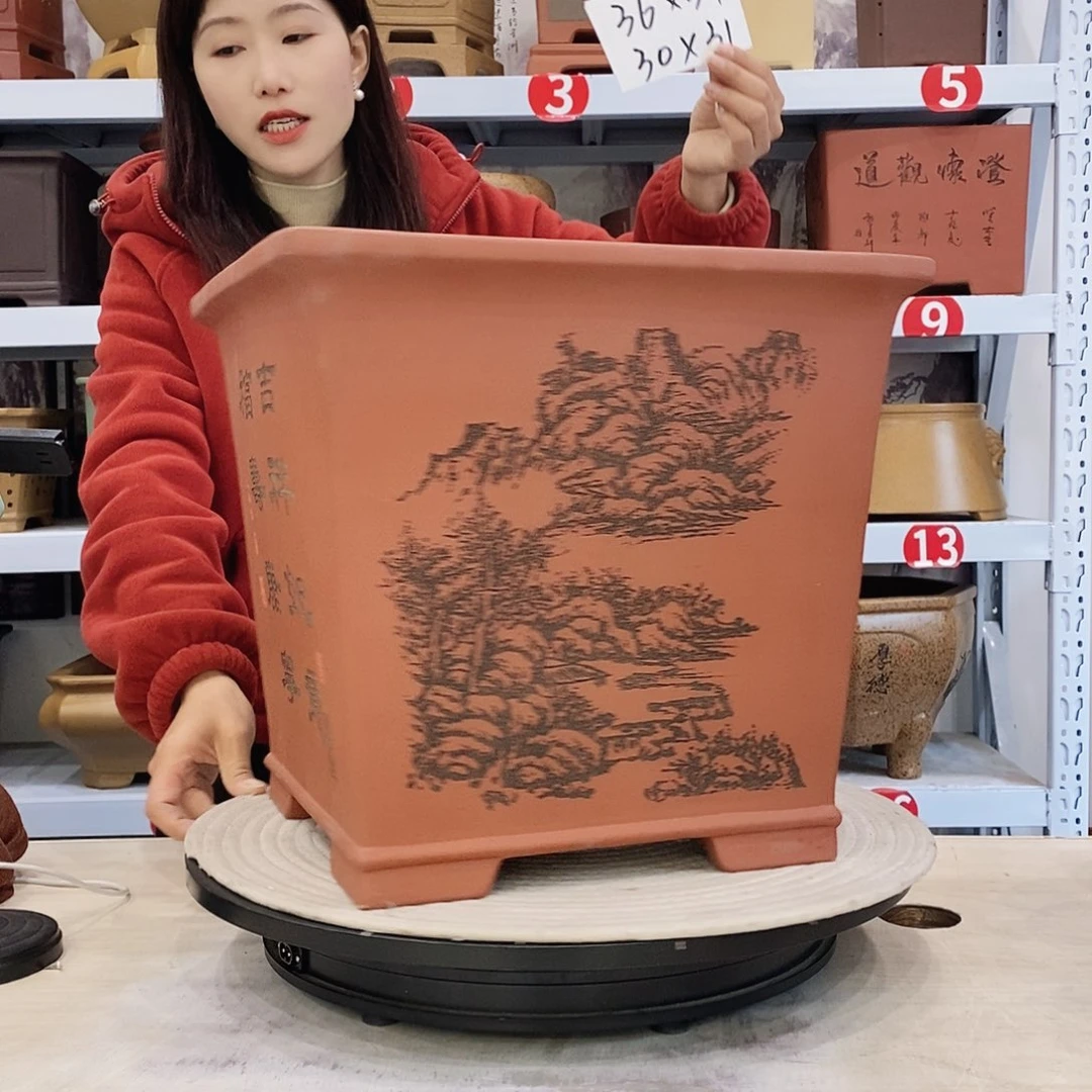 紫砂花盆紫砂花盆