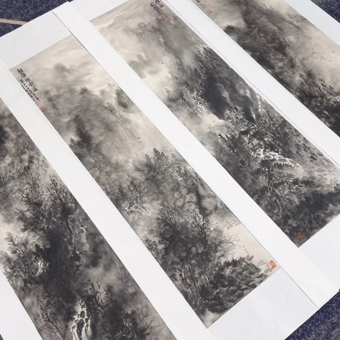国画国画作品山水花鸟