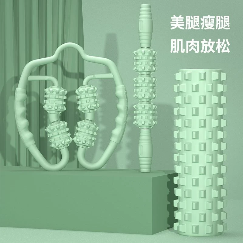 泡沫轴肌肉放松专业瘦腿狼牙棒按摩滚轴大直径背部瑜伽器材瑜伽柱