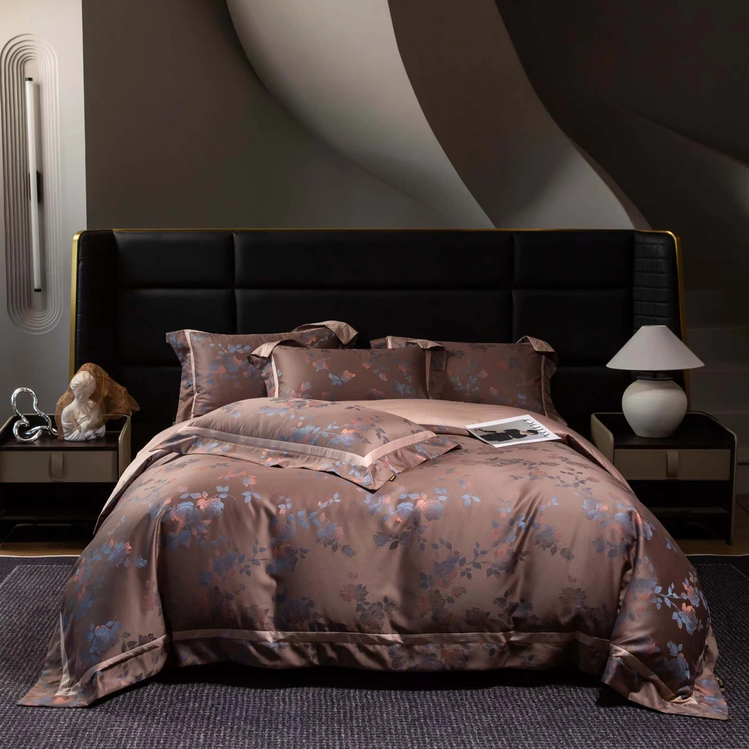 CLSLEEP暗香玫丽复古提花双面天丝长绒棉四件套丝滑欧式床品套件