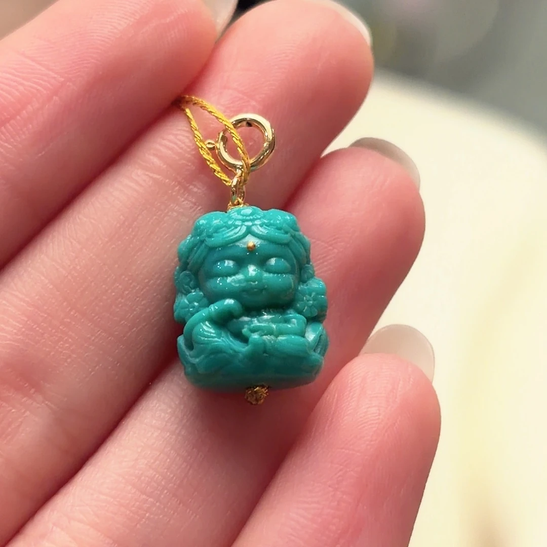 绿松石未镶嵌颈饰