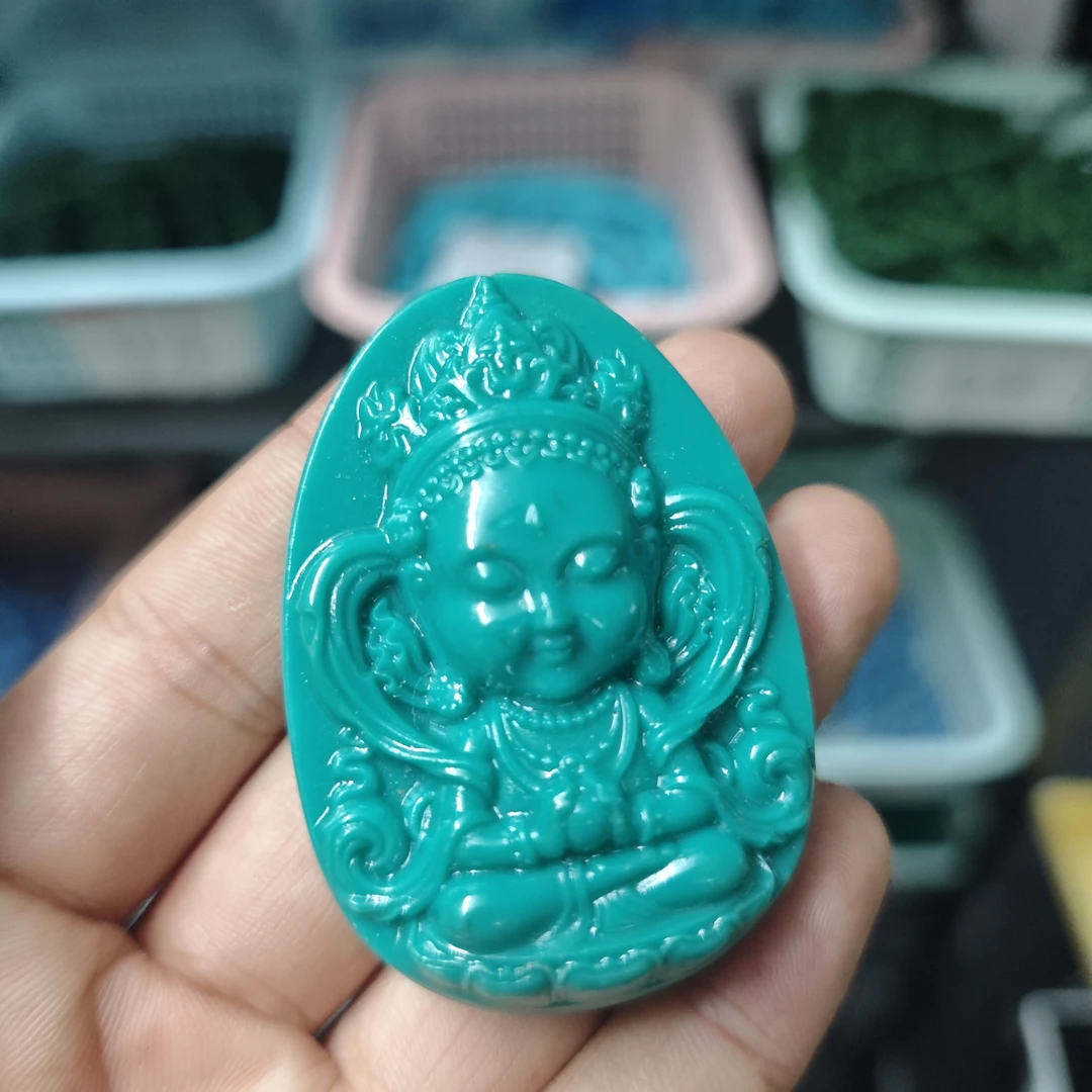 E22度母观音吊坠