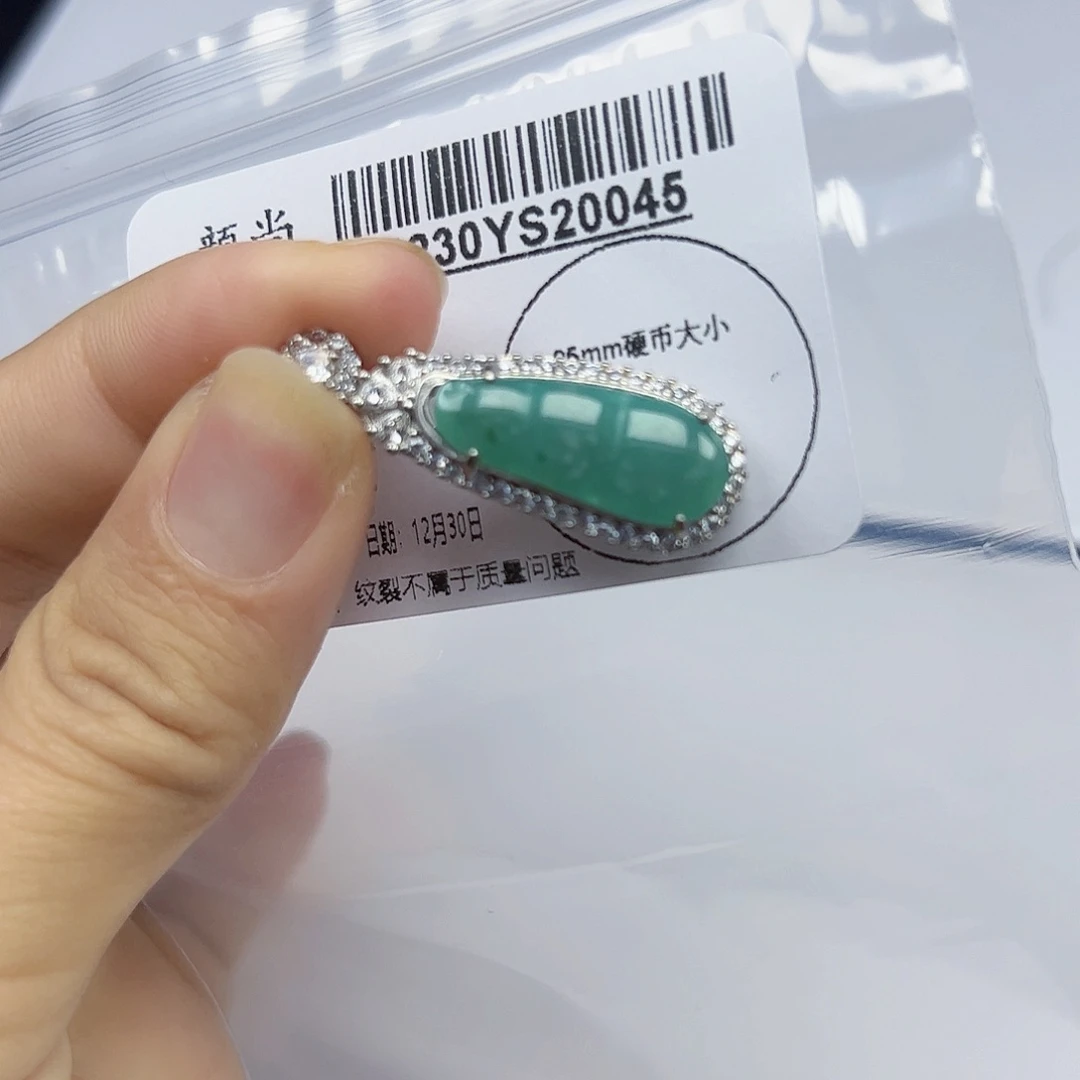 翡翠未镶嵌吊坠(不含链)
