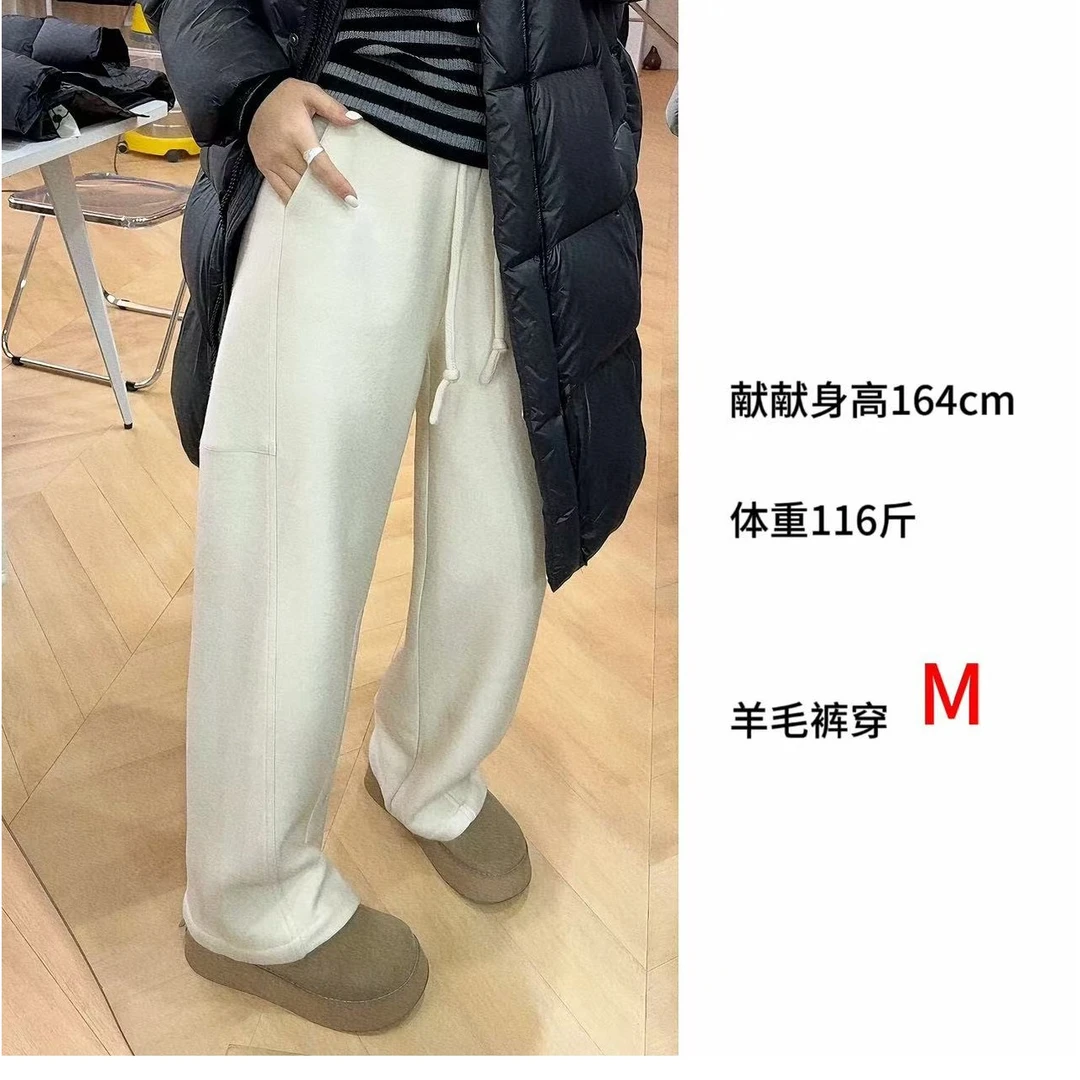高品质 羊毛休闲裤 压缩羊毛 秋冬厚款 百搭不挑人 巨高级25-017