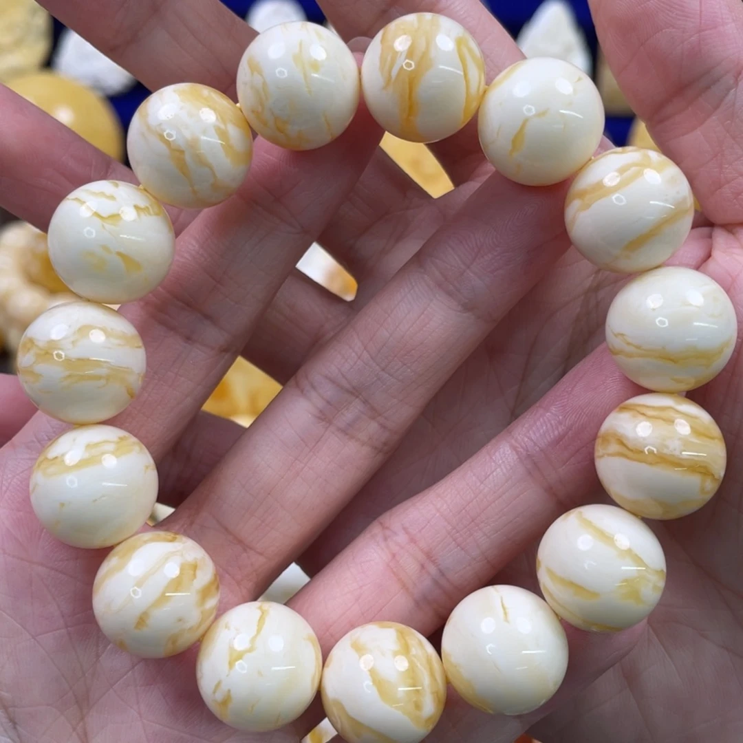 未镶嵌蜜蜡裸石琥珀蜜蜡手串卡15mm