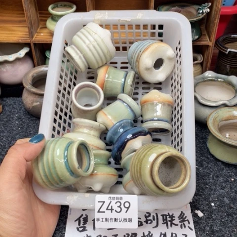 紫砂花盆微瑕439口径3厘米左右