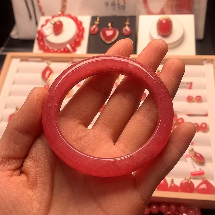 菱锰矿（红纹石）手绳未镶嵌