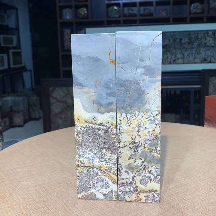 ，广西国画石摆件，收藏观赏