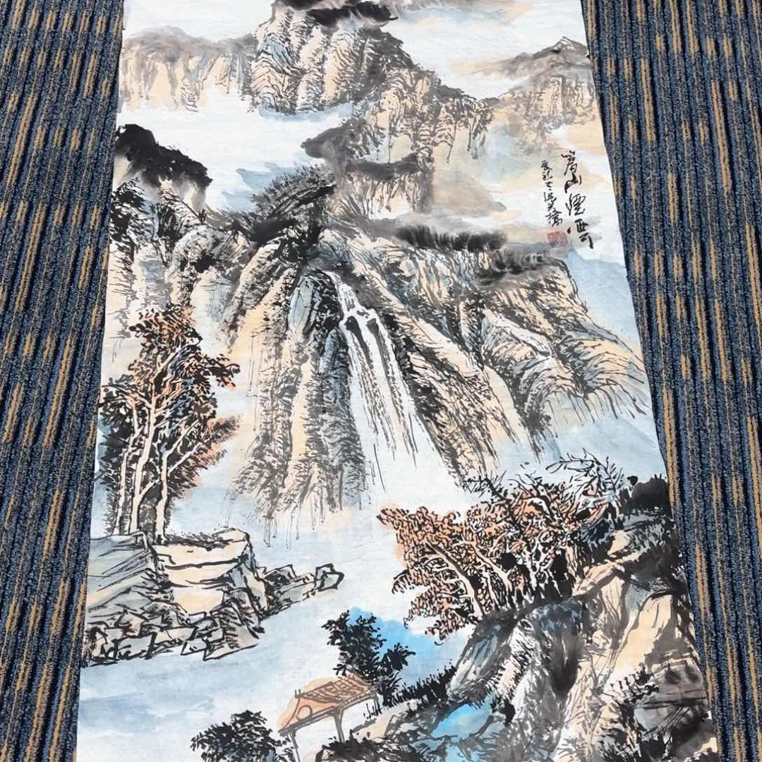 国画金***光张新桥4尺山水马