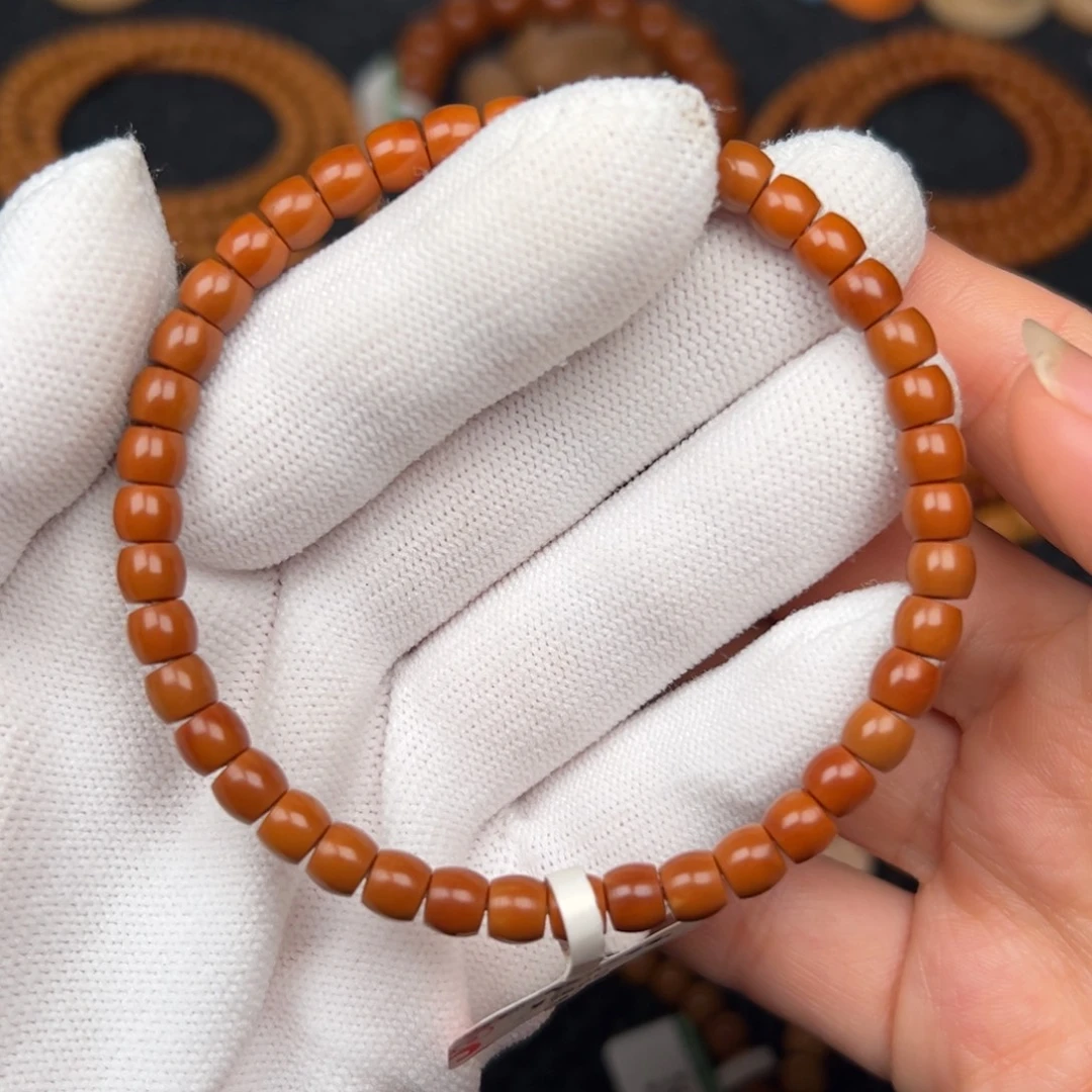 橄榄核手串5.7mm橄榄核尖直切单圈