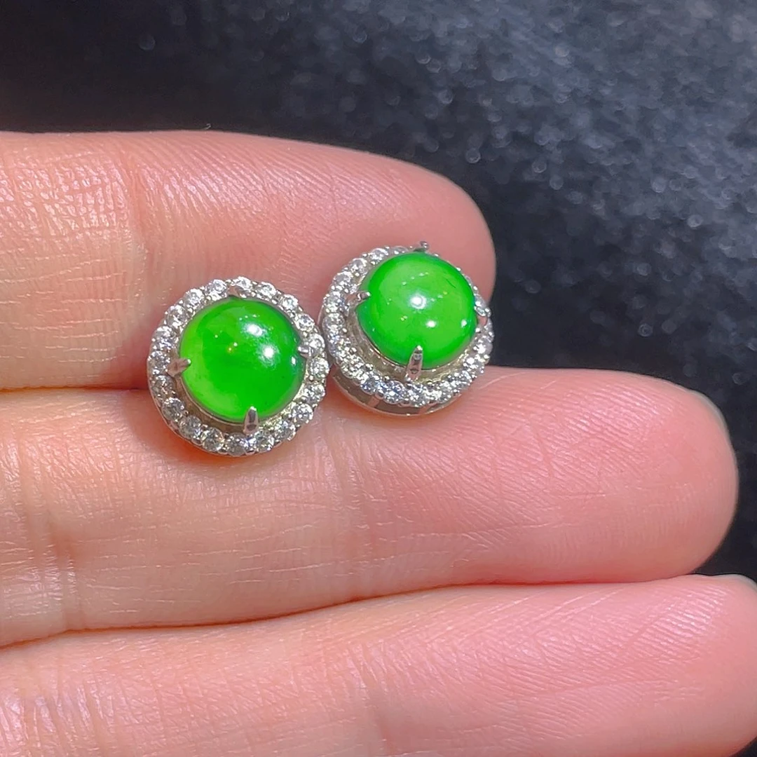 翡翠颈饰银S925镶嵌翡翠