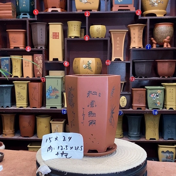 紫砂花盆紫砂花盆