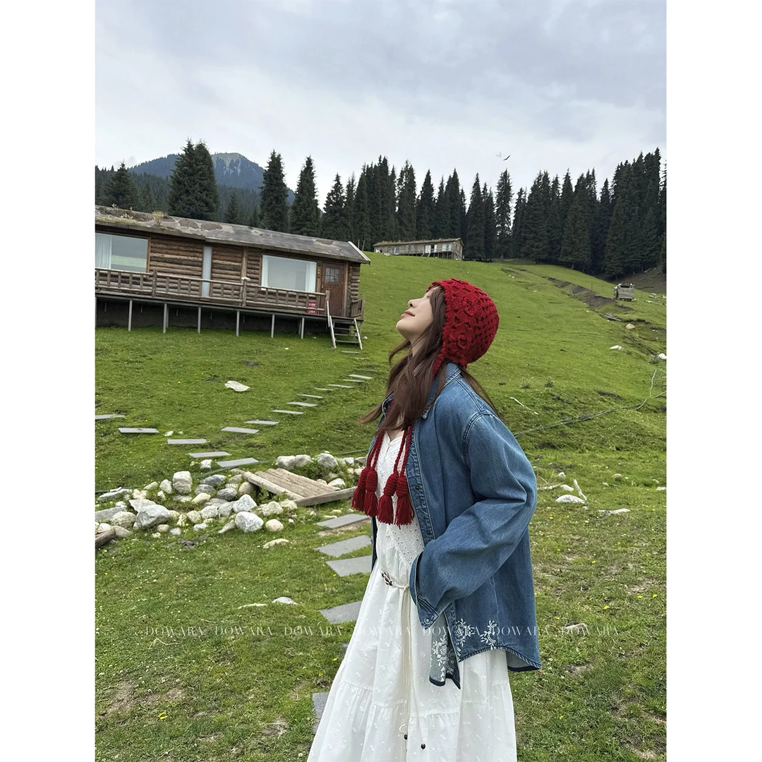 现货9499D大婉酱微胖定制韩系时尚翻领牛仔衬衫女秋季设计感外套