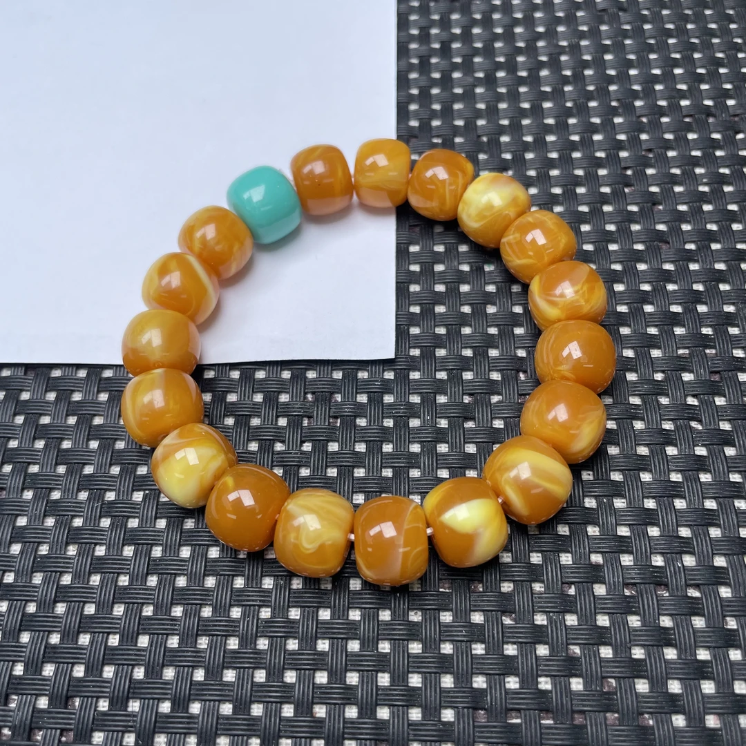 【大北】黄白12m直切/QW693-精致女士手串多样性发一