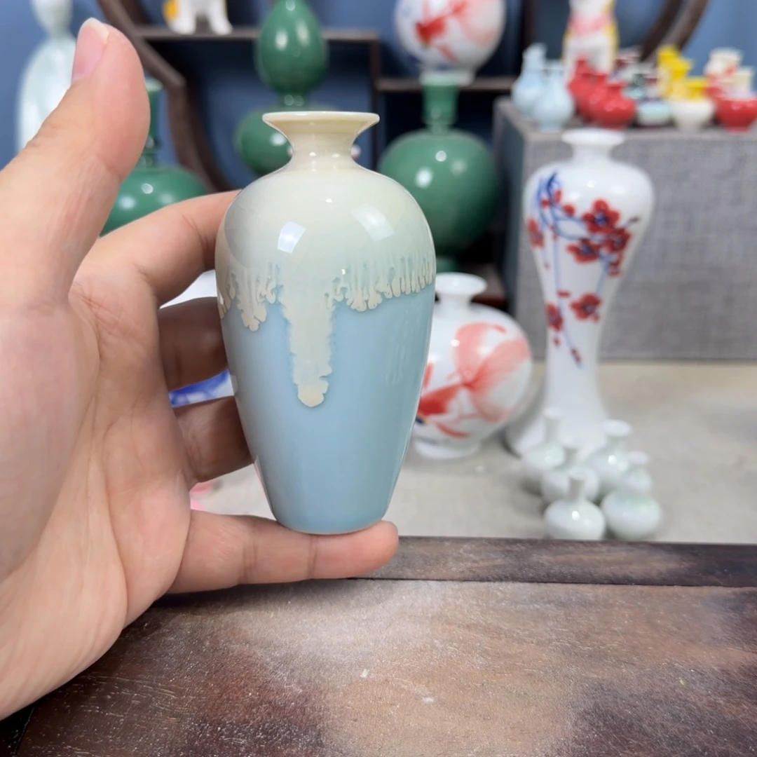 陶瓷手工小花器摆件