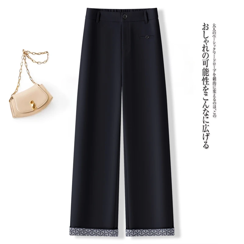 【立体剪裁】垂感显瘦窄版直筒百搭神裤拉夏贝尔.826.YR衣