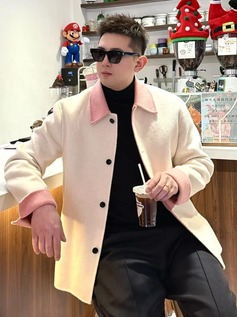 Dalton DiDi【绵羊毛】西瓜粉单排秋冬高定西服