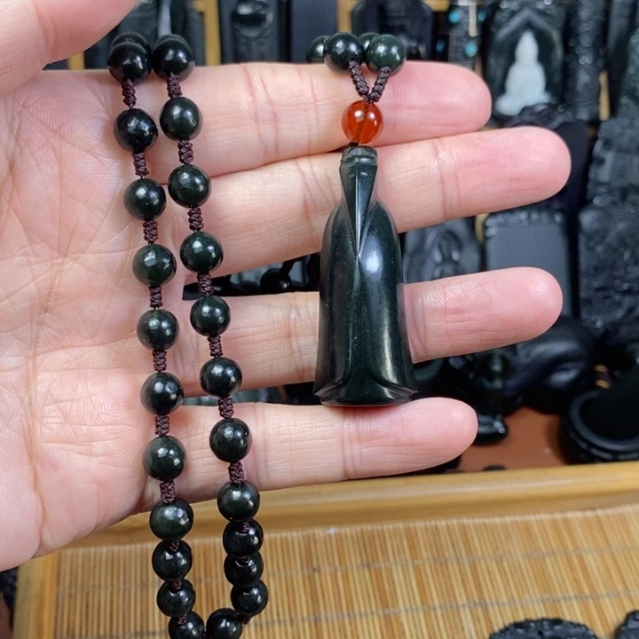 和田玉（青玉）未镶嵌颈饰