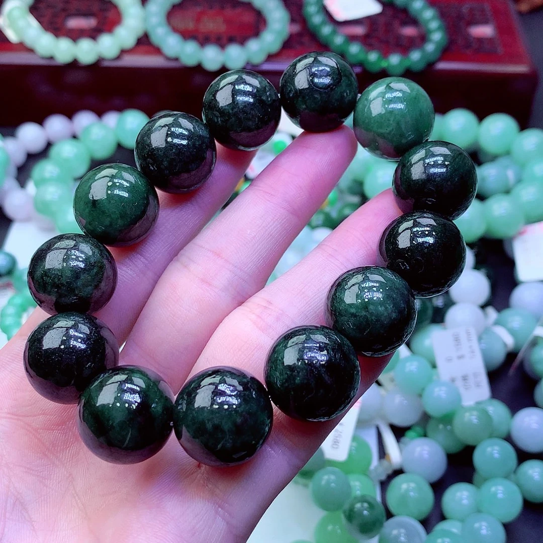 翡翠未镶嵌毛衣链