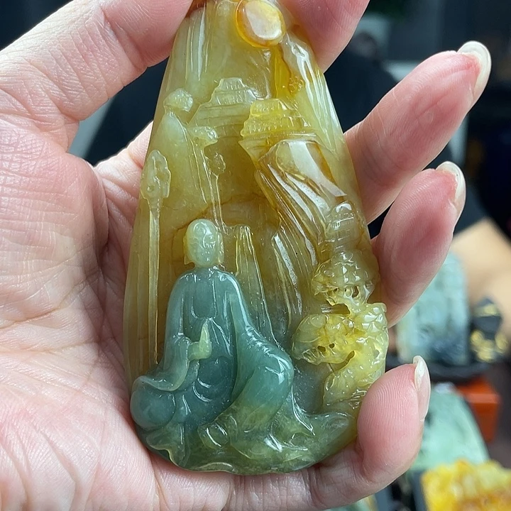 未镶嵌蛇纹石玉颈饰