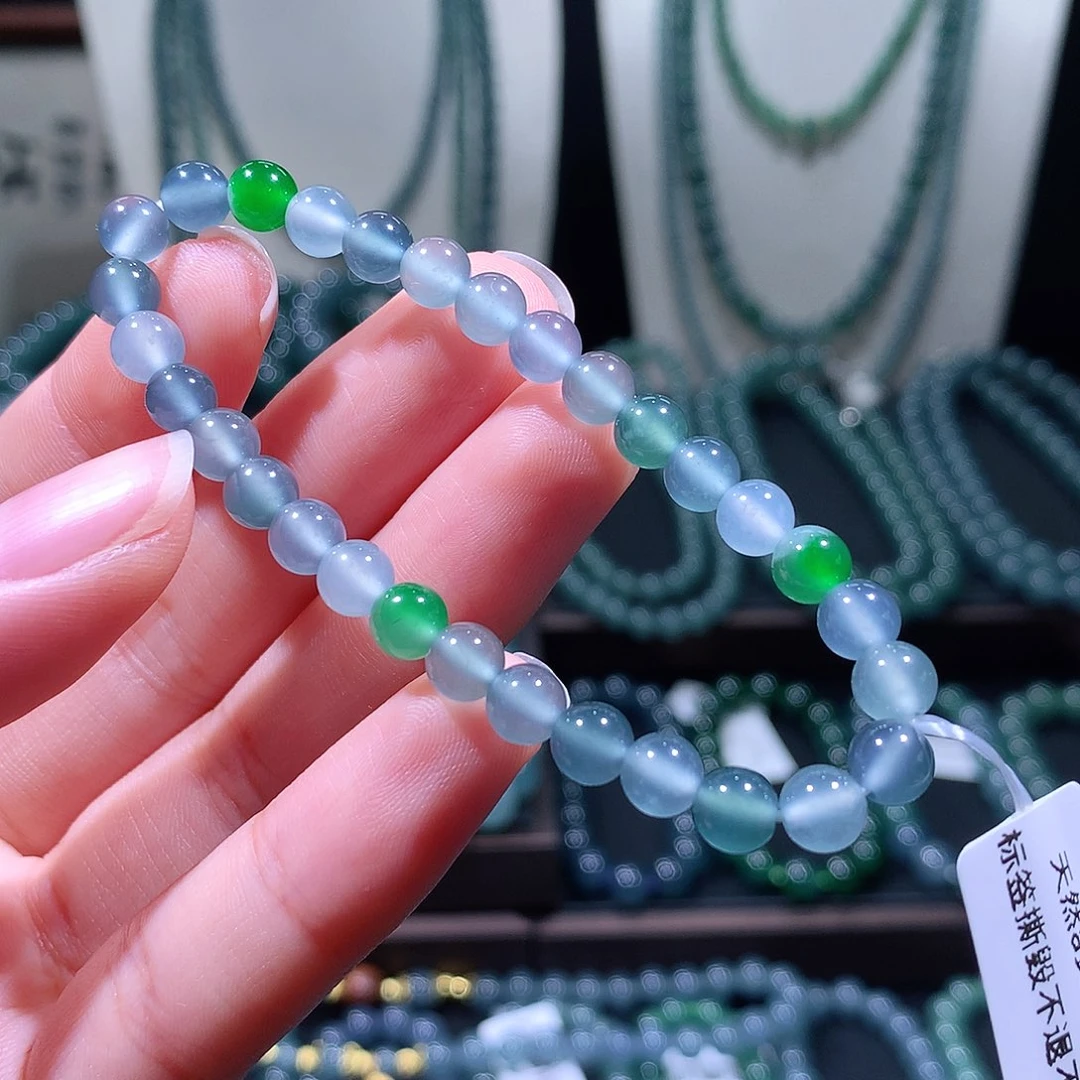 未镶嵌手链翡翠天然a货翡翠手串6